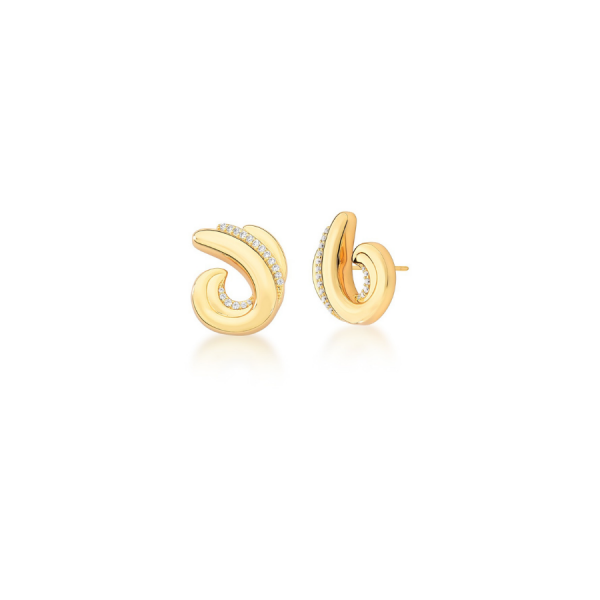 Brinco Dourado Curvo