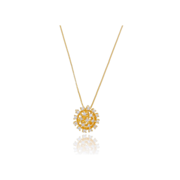 Gargantilha De Chuveiro Com Zirconia.