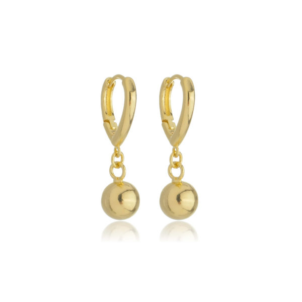 Brinco Dourado Bola