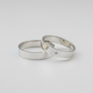 Par de Aliança de Namoro Casamento Prata 925 Brilhante Compromisso Noivado #1