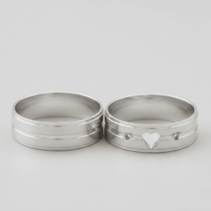 Par de Aliança de Namoro Casamento Prata 925 Brilhante Compromisso Noivado #7