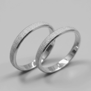 Par de Aliança de Namoro Casamento Prata 925 Brilhante Compromisso Noivado #26