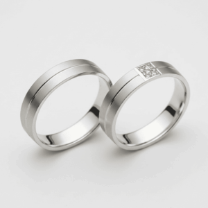 Par de Aliança de Namoro Casamento Prata 925 Brilhante Compromisso Noivado #9