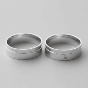 Par de Aliança de Namoro Casamento Prata 925 Brilhante Compromisso Noivado #22